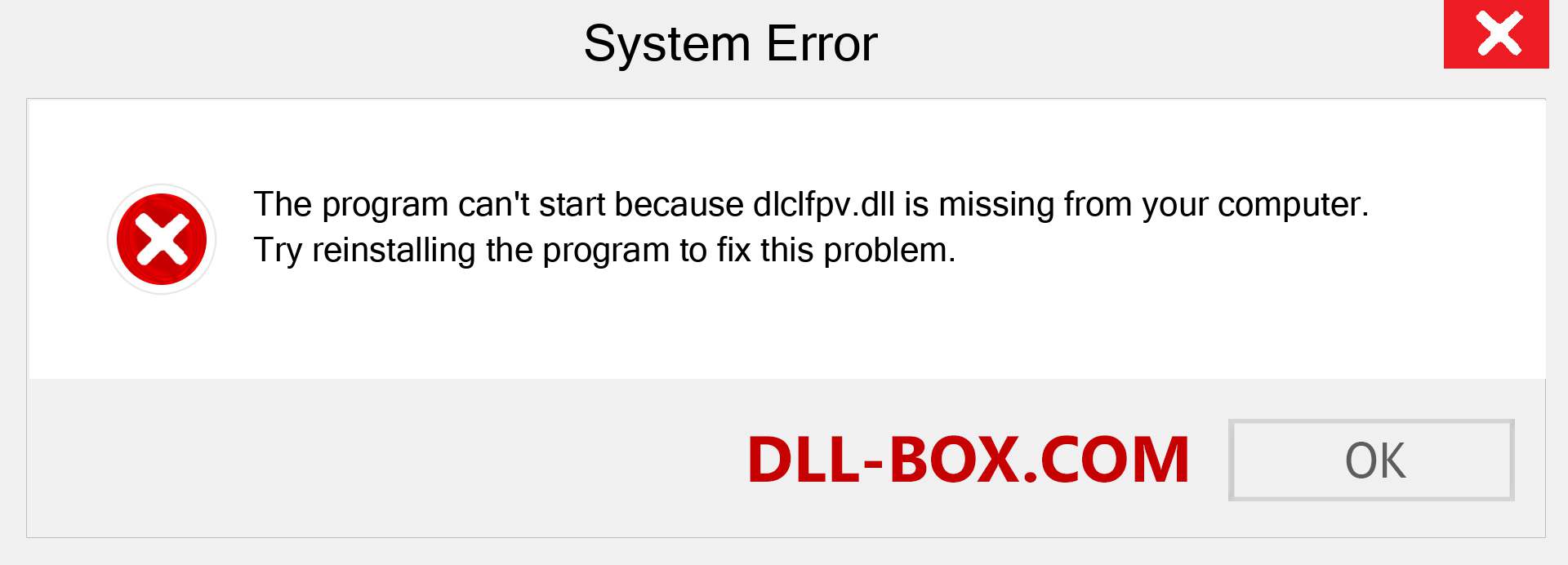 dlclfpv.dll file is missing?. Download for Windows 7, 8, 10 - Fix  dlclfpv dll Missing Error on Windows, photos, images